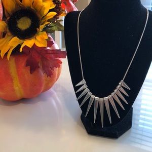 Express silver necklace